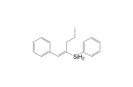 (E)-Phenyl(1-phenylpent-1-en-2-yl)silane