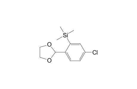 2-(4-Chloro-2-trimethylsilylphenyl)-1,3-dioxolane