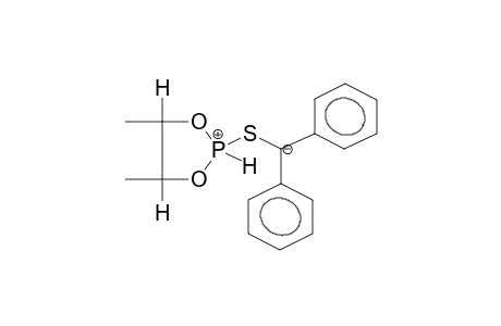 2-DIPHENYLMETHYLTHIO-4,5-DIMETHYL-1,3,2-DIOXAPHOSPHOLANE, TAUTOMER 2