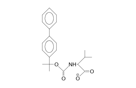 N-[1-(4-Biphenylyl)-1-methyl-ethoxycarbonyl]-valine anion