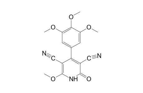1,2-dihydro-6-methoxy-2-oxo-4-(3,4,5-trimethoxyphenyl)-3,5-pyridinedicarbonitrile