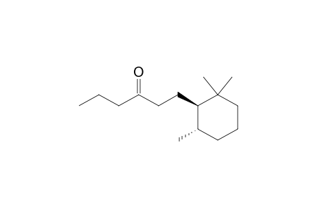 (+)-(1'R,6'S)-1-(2',2',6'-TRIMETHYLCYCLOHEXYL)-HEXAN-3-ONE