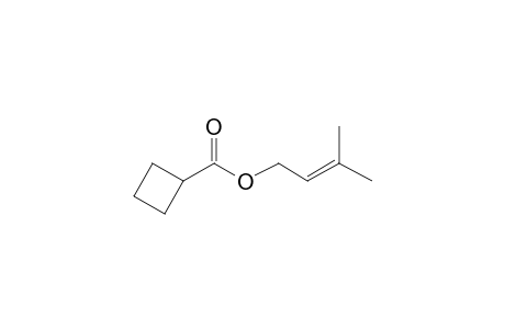 Cyclobutanecarboxylic acid, 3-methylbut-2-enyl ester