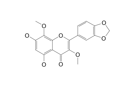 3,8-DIMETHOXY-5,7-DIHYDROXY-3',4'-METHYLENEDIOXYFLAVONE