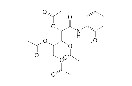5-((2-methoxyphenyl)amino)-5-oxopentane-1,2,3,4-tetrayl tetraacetate
