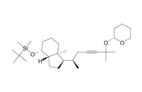 [1R-[1.alpha.(R*),3a.beta.,4.alpha.,7a.alpha.]]-octahydro-4-[[(1,1-dimethylethyl)dimethylsilyl]oxy]-1-[5-[(tetrahydro-2H-pyran-2-yl)-oxy]-1,5-dimethyl-3-hexynyl]-7a-methyl-1H-indene