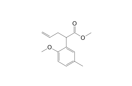 Methyl 2-(2-methoxy-5-methylphenyl)pent-4-enoate