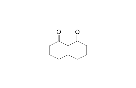 1,8(2H,5H)-Naphthalenedione, hexahydro-8a-methyl-, cis-