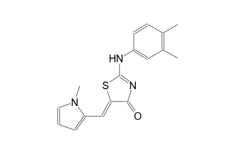 (5Z)-2-(3,4-dimethylanilino)-5-[(1-methyl-1H-pyrrol-2-yl)methylene]-1,3-thiazol-4(5H)-one