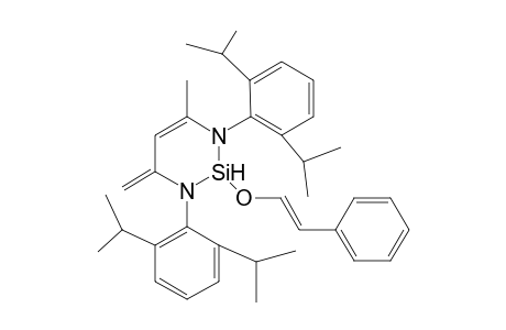 1,3-bis[2',6'-bis(Isopropyl)phenyl]-2-[(1"-phenyl-2"-ethenyl)oxy]-2-sila-4-methyl-6-methylene-1,2,3,6-tetrahydro-1,3-pyrimidine