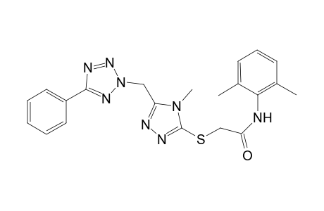 Acetamide, N-(2,6-dimethylphenyl)-2-[[4-methyl-5-[(5-phenyl-2H-1,2,3,4-tetrazol-2-yl)methyl]-4H-1,2,4-triazol-3-yl]thio]-