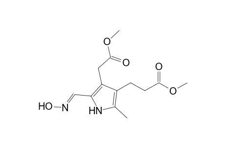 Methyl 4-(methoxycarbonylmethyl)-2-methyl-5-hydroxyiminomethylpyrrole-3-propanoate