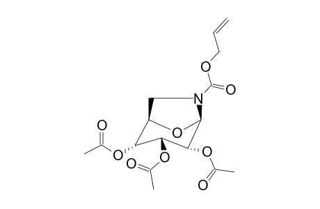 2,3,4-TRI-O-ACETYL-6-ALLYLOXYCARBONYLAMINO-1,6-ANHYDRO-6-DEOXY-BETA-D-GLUCOPYRANOSE;MAJOR-ROTAMER