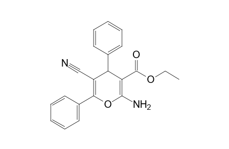 2-Amino-5-cyano-4,6-diphenyl-4H-pyran-3-carboxylic acid ethyl ester