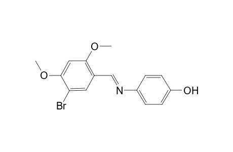 4-([(E)-(5-Bromo-2,4-dimethoxyphenyl)methylidene]amino)phenol