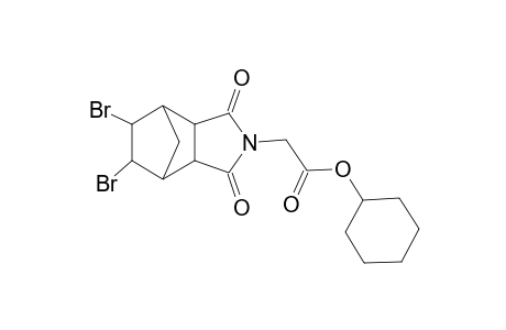 cyclohexyl 2-(5,6-dibromo-1,3-dioxohexahydro-1H-4,7-methanoisoindol-2(3H)-yl)acetate