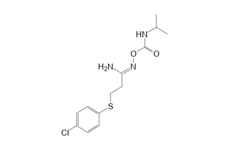 3-[(p-chlorophenyl)thio]-O-(isopropylcarbamoyl)propionamidoxime