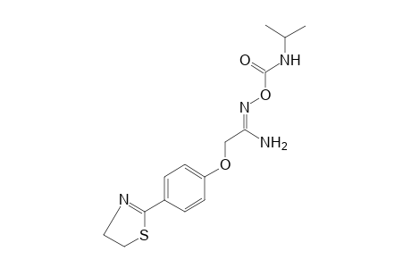 O-(isopropylcarbamoyl)-2-[p-(2-thiazolin-2-yl)phenoxy]acetamidoxime