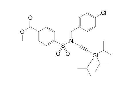 Methyl 4-(N-(4-chlorobenzyl)-N-((triisopropylsilyl)ethynyl)sulfamoyl)benzoate