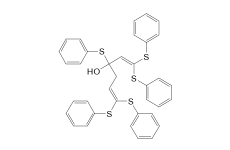 1,1,3,6,6-pentakis(phenylthio)hexa-1,5-dien-3-ol