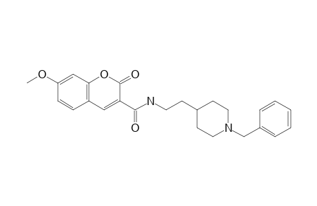 N-[2-(1-Benzylpiperidin-4-yl)ethyl]-7-methoxy-2-oxo-2H-chromene-3-carboxamide