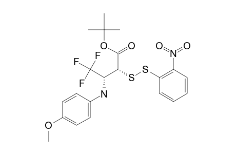 TERT.-BUTYL-3-[N-(4-METHOXYPHENYL)-AMINO]-2-[S-[(2-NITROPHENYL)-SULFENYL]-THIO]-4,4,4-TRIFLUOROBUTANOATE