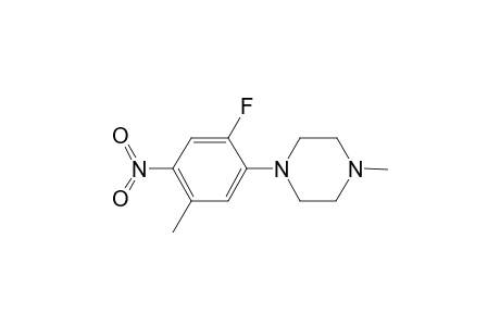 1-(2-Fluoro-5-methyl-4-nitrophenyl)-4-methylpiperazine