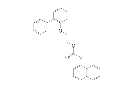 1-NAPHTHALENECARBAMIC ACID, 2-/O-BIPHENYLYLOXY/ETHYL ESTER
