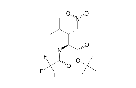 ANTI-2-(TRIFLUORACETYL)-AMINO-4-METHYL-3-NITROMETHYLPENTANOIC-ACID-TERT.-BUTYLESTER