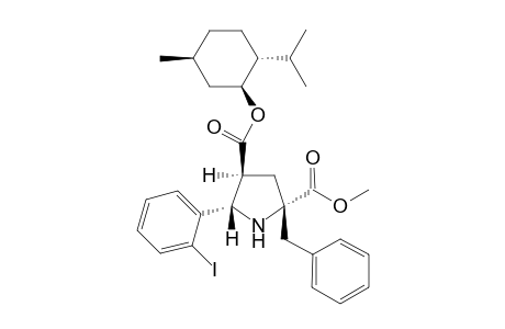 (1S,2R,5S)-Menthyl 2S-benzyl-r-2-methoxycarbonyl-c-5S-(2'-iodophenyl)pyrrolidine-c-4R-carboxuylate