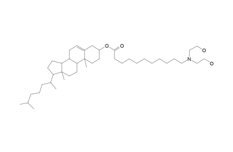 Undecanoic acid, 11-[bis(2-hydroxyethyl)amino]-, cholest-5-en-3-yl ester