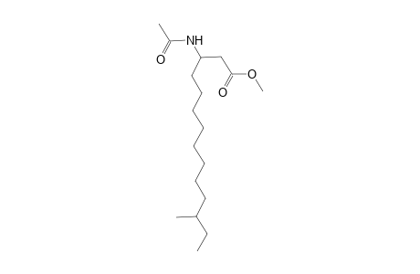 Tetradecanoic acid, 3-(acetylamino)-12-methyl-, methyl ester