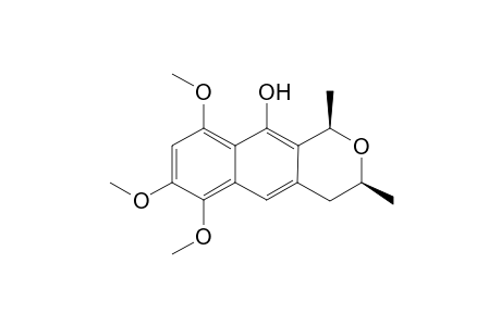 (1R,3S)-6,7,9-trimethoxy-1,3-dimethyl-3,4-dihydro-1H-benzo[g]isochromen-10-ol