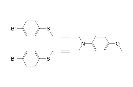 N,N-bis{4-[(p-bromophenyl)thio]-2-butynyl}-p-anisidine