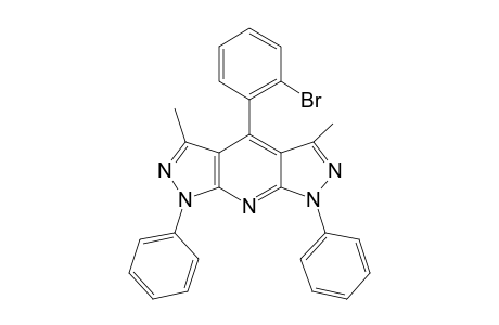 4-(2'-BrOMOPHENYL)-3,5-DIMETHYL-1,7-DIPHENYL-BISPYRAZOLO-[3,4-B;4',3'-E]-PYRIDINE