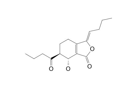 SENKYUNOLIDE-M;(6RS,7RS)-3-BUTYLIDENE-4,5,6,7-TETRAHYDRO-7-HYDROXY-6-(1-OXOBUTYL)-PHTHALIDE