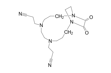 5,8-BIS-(2-CYANOETHYL)-1,5,8,12-TETRAAZABICYCLO-[10.2.2]-HEXADECANE-13,14-DIONE