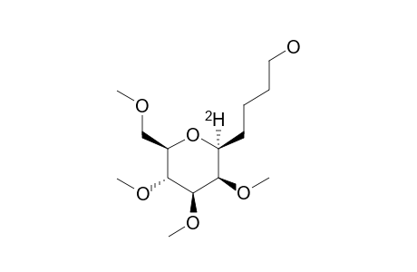 5,9-ANHYDRO-2,3,4-TRIDEOXY-6,7,8,10-TETRA-O-METHYL-[5-(2)H]-D-GLYCERO-D-GALACTO-DECITOL