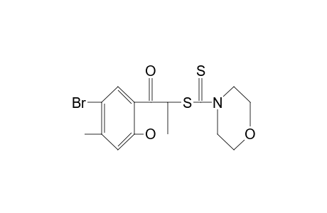 5'-bromo-2'-hydroxy-2-mercapto-4'-methylpropiophenone, 2-(4-morpholinecarbodithioate)
