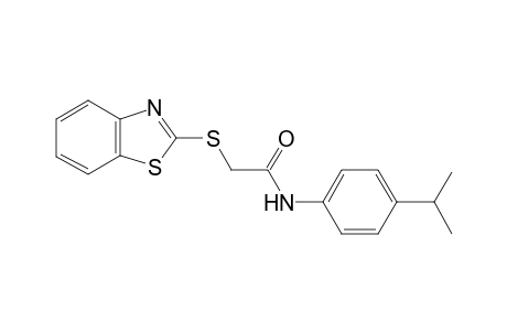 2-(Benzothiazol-2-ylsulfanyl)-N-(4-isopropyl-phenyl)-acetamide