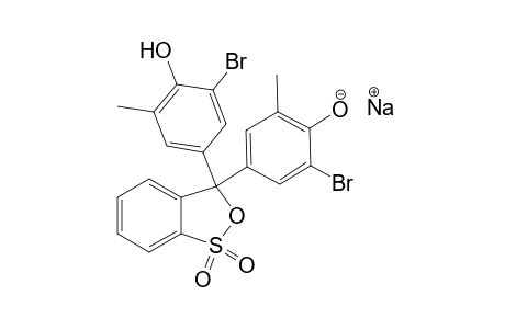 Sodium 2-bromo-4-[3-(3-bromo-4-hydroxy-5-methylphenyl)-1,1-dioxido-3H-2,1-benzoxathiol-3-yl]-6-methylbenzenolate