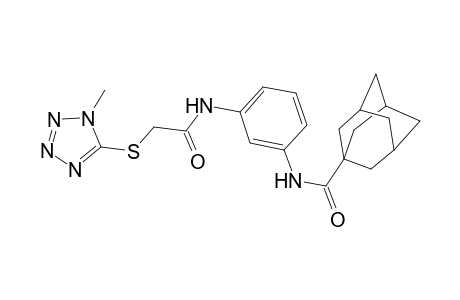 N-[3-({2-[(1-methyl-1H-tetraazol-5-yl)sulfanyl]acetyl}amino)phenyl]-1-adamantanecarboxamide