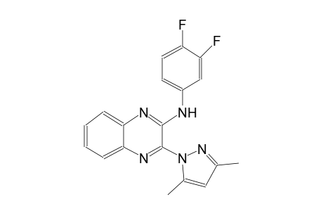 N-(3,4-difluorophenyl)-3-(3,5-dimethyl-1H-pyrazol-1-yl)-2-quinoxalinamine