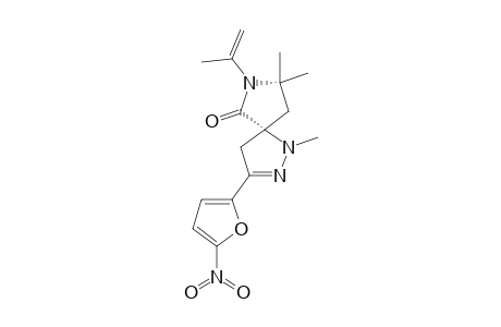 1-METHYL-3-(5-NITRO-2-FURYL)-6-OXO-7-(1-METHYLETHENYL)-8,8-DIMETHYL-1,2,7-TRIAZASPIRO-[4,4]-NON-2-ENE