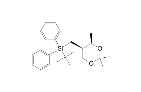 Silane, (1,1-dimethylethyl)diphenyl[(2,2,4-trimethyl-1,3-dioxan-5-yl)methyl]-, cis-