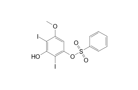 3-Benzenesulfonyloxy-2,6-diiodo-5-methoxyphenol