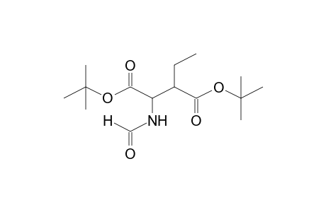 2-Ethyl-3-formylaminosuccinic acid, di-t-butyl ester