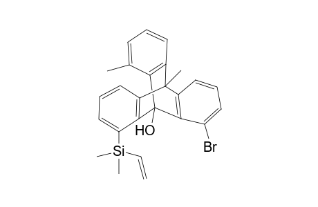 1-bromo-8-(dimethyl(vinyl)silyl)-10,13-dimexyl-9-hydroxytriptycene