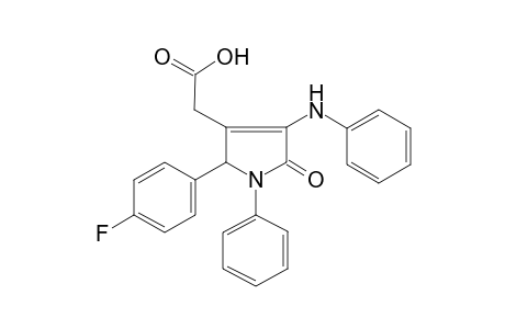 [2-(4-fluoro-phenyl)-5-oxo-1-phenyl-4-phenylamino-2,5-dihydro-1H-pyrrol-3-yl]-acetic acid