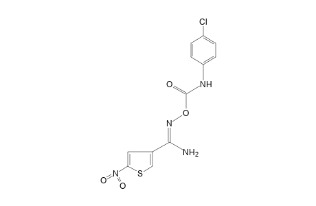 O-[(p-chlorophenyl)carbamoyl]-5-nitro-3-thiophenecarboxamidoxime